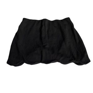 Topshop Scalloped Hem Mini Skirt Black Size 4